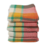 Set of 5 checkered napkins