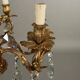 Antique Rococo-style chandelier in gilded bronze, 20th century.