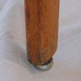 Set of 4 vintage chairs wood and skai green