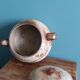 Stoneware tureen from Puisaye, signed Jean Pierre Prud’homme