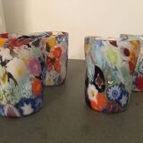 Set of 4 "Goto" water glasses from Murrisa in Murano glass, Italy