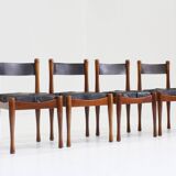 Bernini vintage italian dining chairs by Silvio Coppola , set of 6