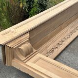 Carved solid oak fireplace mantel