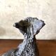 Black glazed ceramic sculpture signed Pouchain – Circa 1960