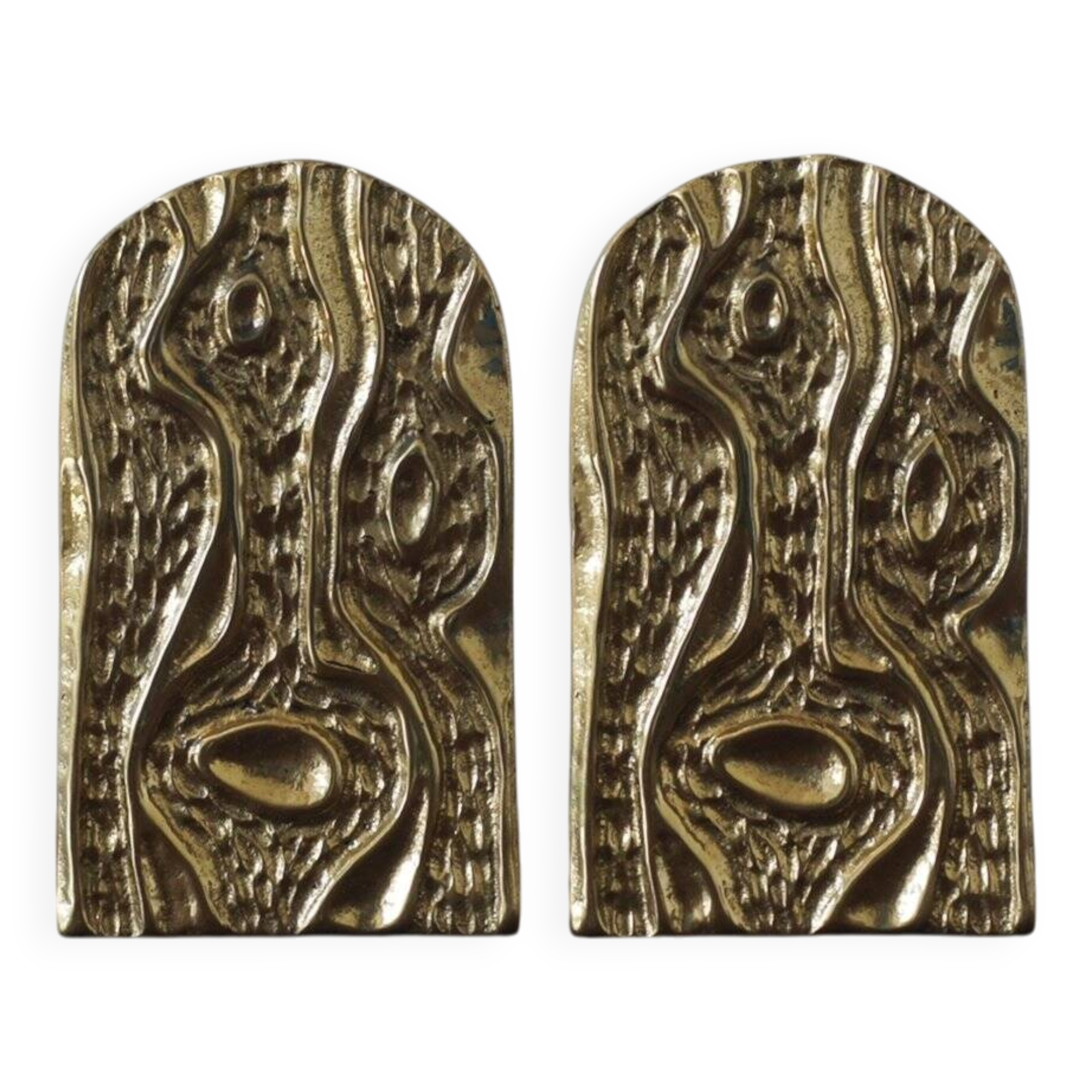Mid-Century Modern Brass Bookends, 1960s, Set of 2