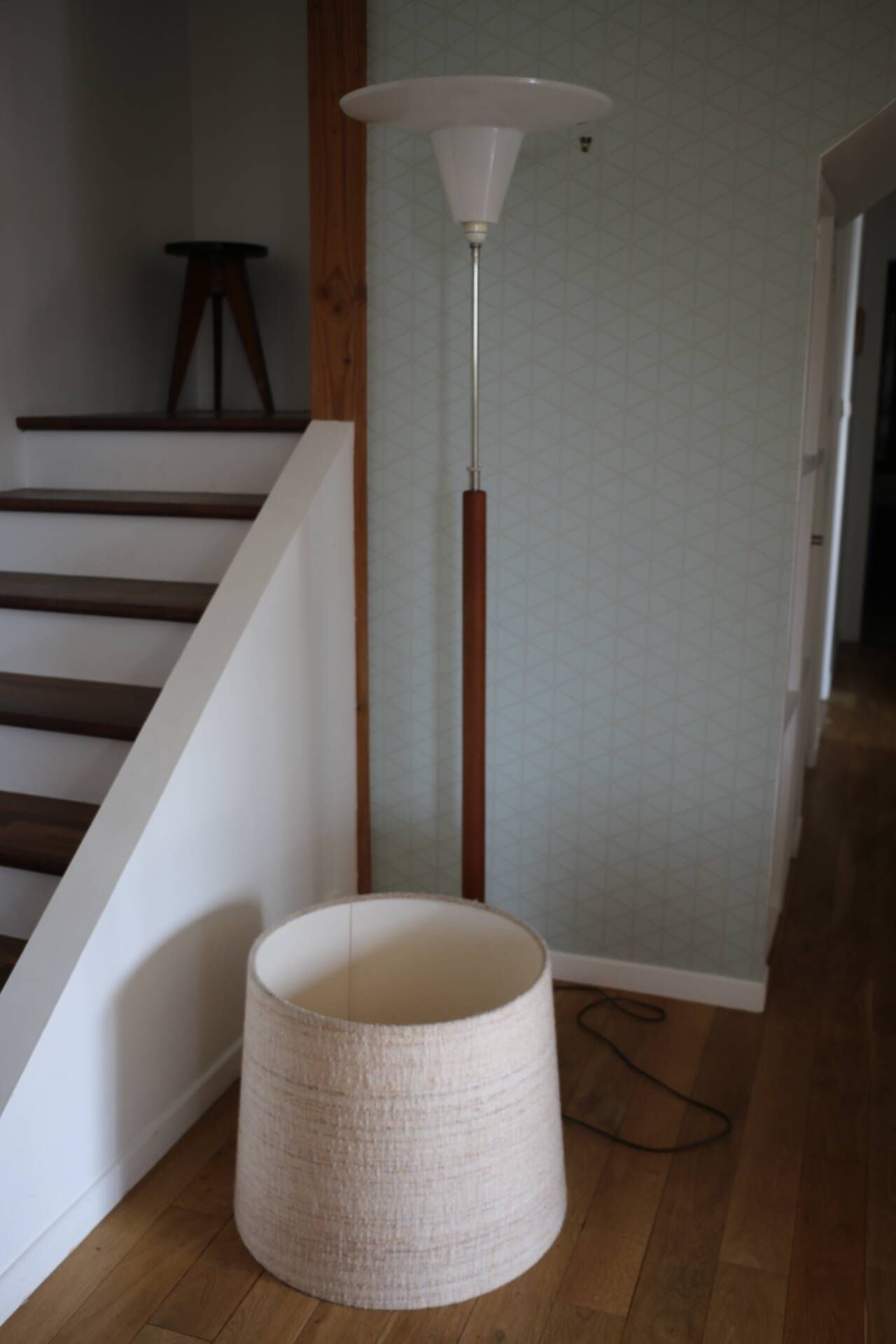 Domus teak floor lamp 1960 XXL