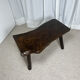 Rustic solid wood coffee table, Wabi-Sabi style, 1970s.