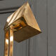 Halogen gilded metal floor lamp 1980 modernist