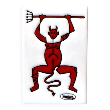 Ceramic tile 1987 — The Devil of Timanfaya by César Manrique