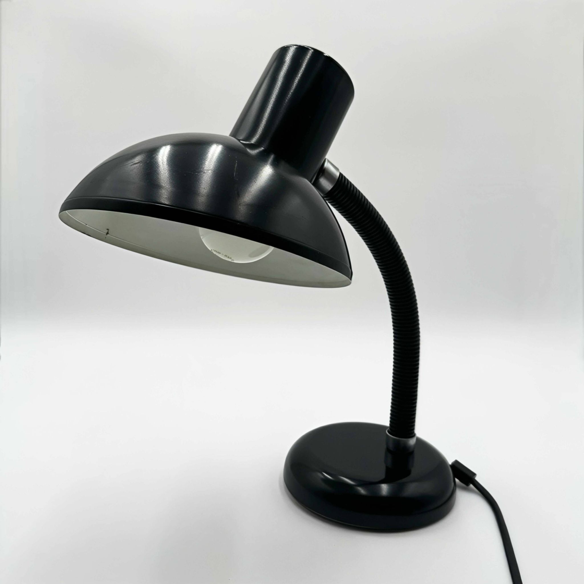 Lampe cocotte noire Veb Narva années 70