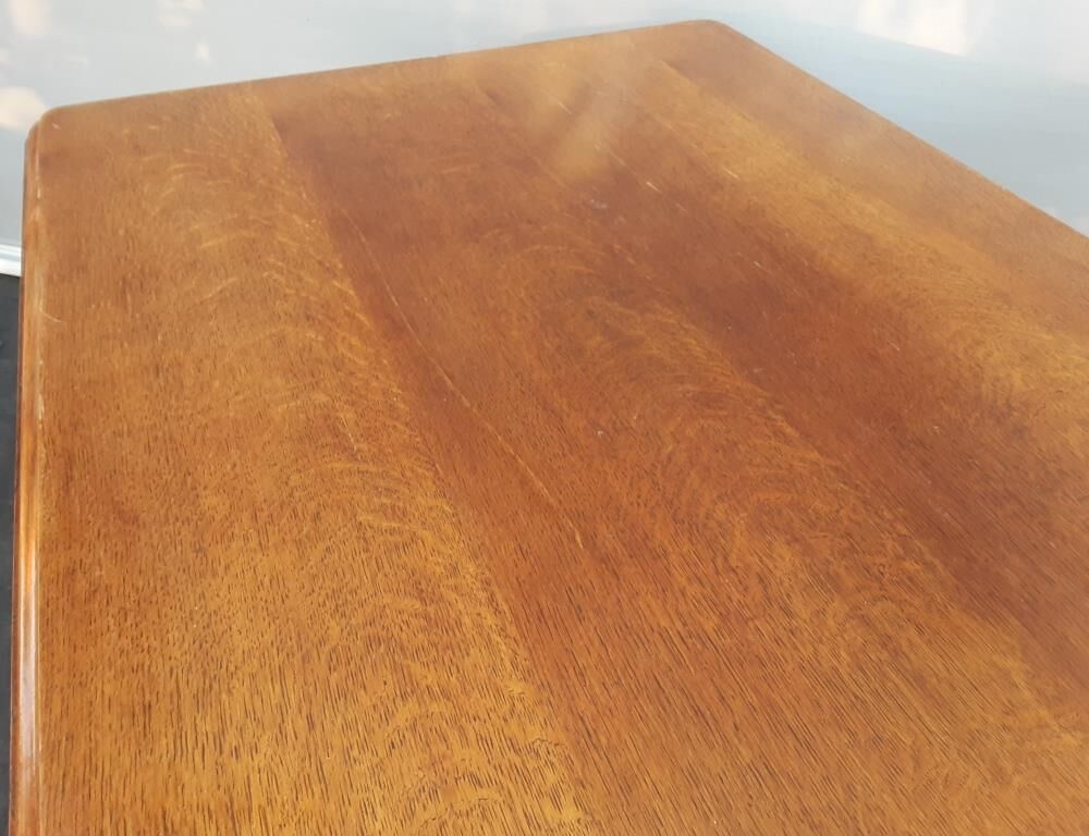 Art Deco lyre table 2 extensions 4/8 guests