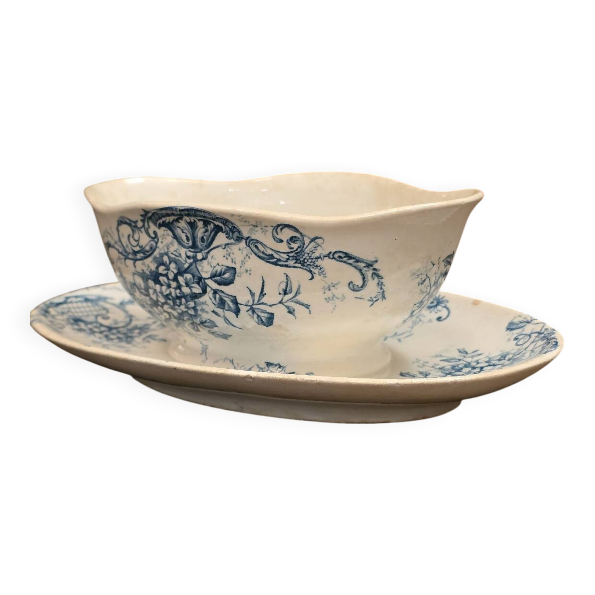 19th century Clairefontaine sauceboat