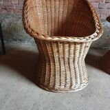 Vintage wicker living room set