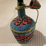 Vintage bottle in scoubidou