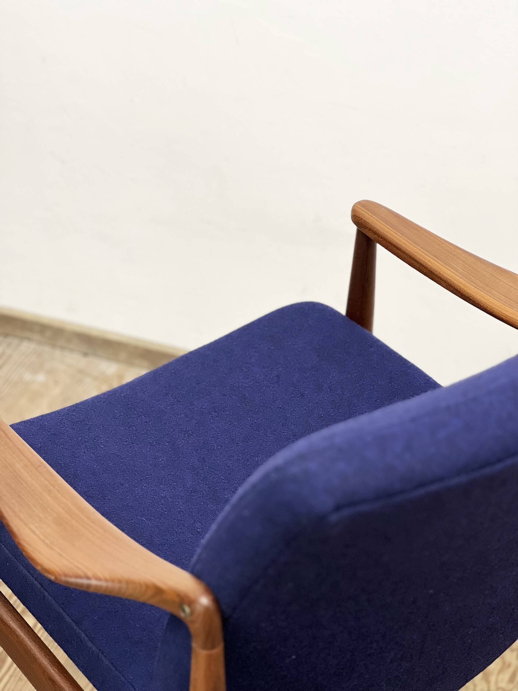 Two Mid-Century Modern Teak Armchairs by Hartmut Lohmeyer for Wilkhahn, 1950s
