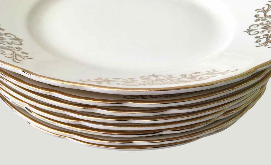 8 flat plates Villeroy and Boch 1950