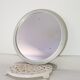 Wall mirror with its aluminum frame, art deco- antique french vintage era