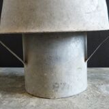 Old zinc fireplace hat
