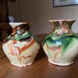 Vases en terre cuite flammée