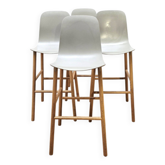 Set of 3 Sharky bar stools, Kristalia