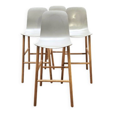Set of 3 Sharky bar stools, Kristalia