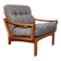 Modernist Teak easy chair from Glostrup, Denmark 1960s