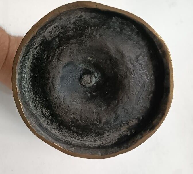 Antique Bronze Candle Holder from the 17th Century