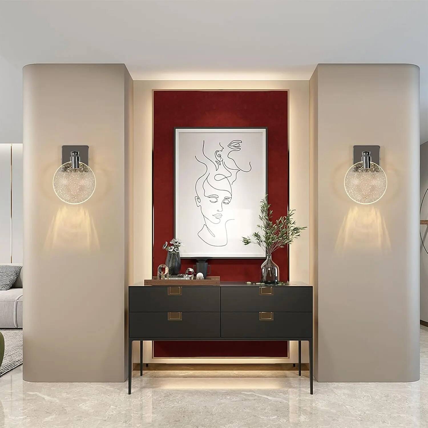 Modern led wall light for bedroom