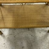Rattan bookcase shelf