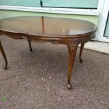 Table basse ovale bois - style Louis XV