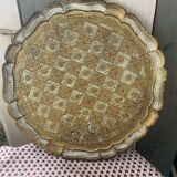 Large vintage Florentine wooden tray