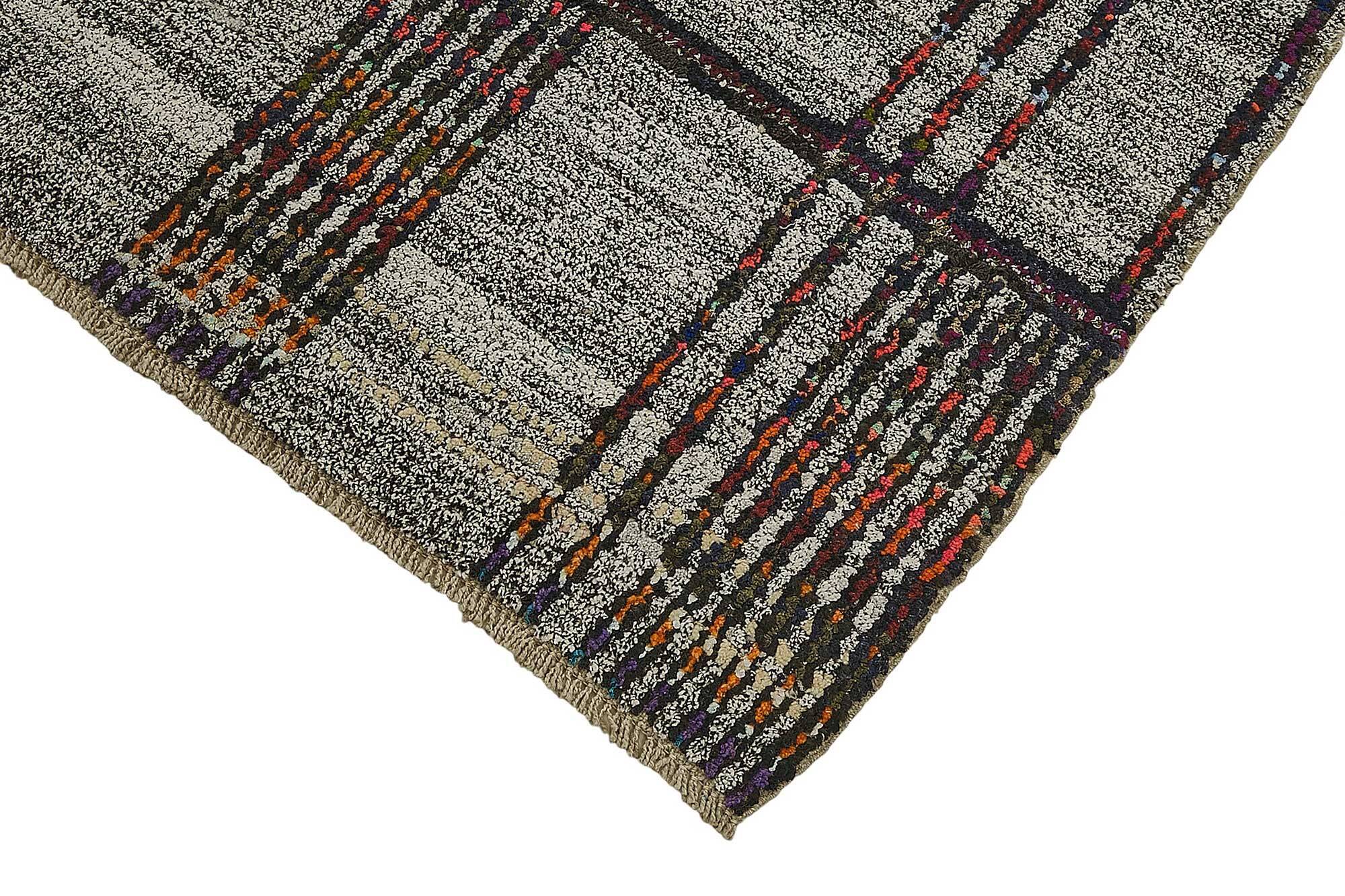 Handwoven Turkish Recycled Boho Rug 177 cm x 237 cm