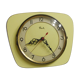 Pendule de cuisine vintage flash formica jaune