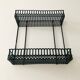 Vintage black metal wall shelf