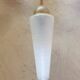 Pure art deco style chandelier with its 3 glass paste lamps