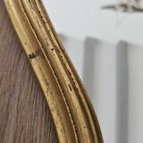 Rockery mirror under gilded frame