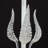 Murano glass leaves chandelier, Italy 1950