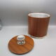 Vintage ice bucket in wood and metal