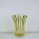Art Deco vase by Pierre D'Avesn, yellow glass.