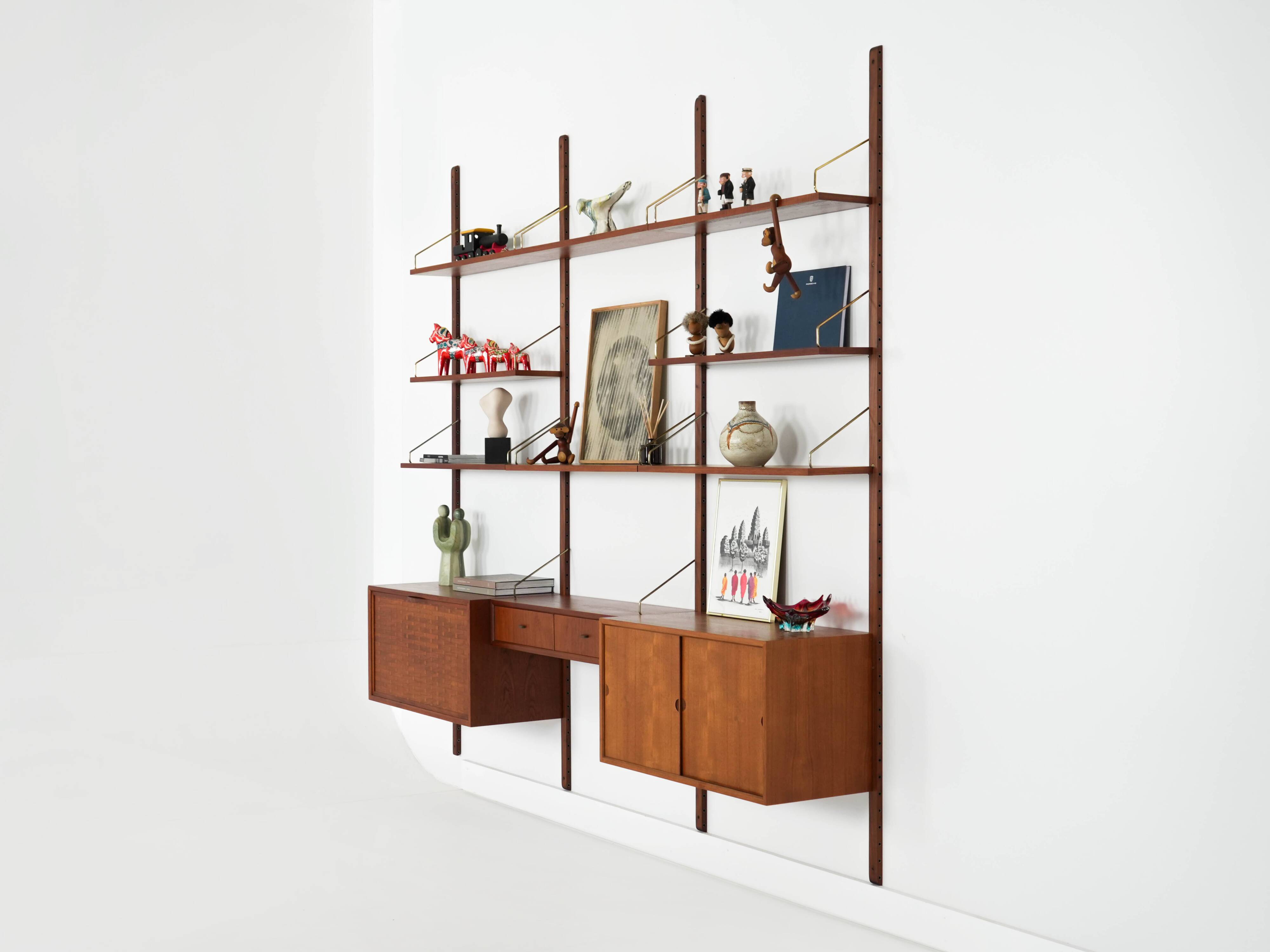 Teak shelving unit, Danish design, 1960s, designer: Poul Cadovius