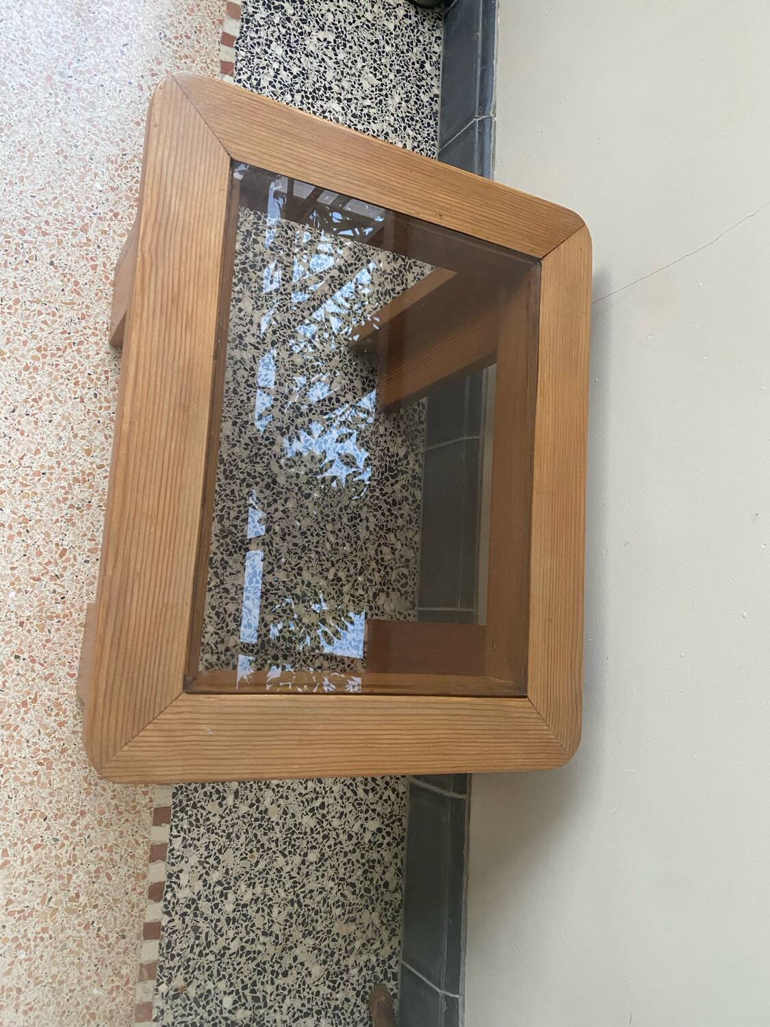 Pine side table from the 70s/80s