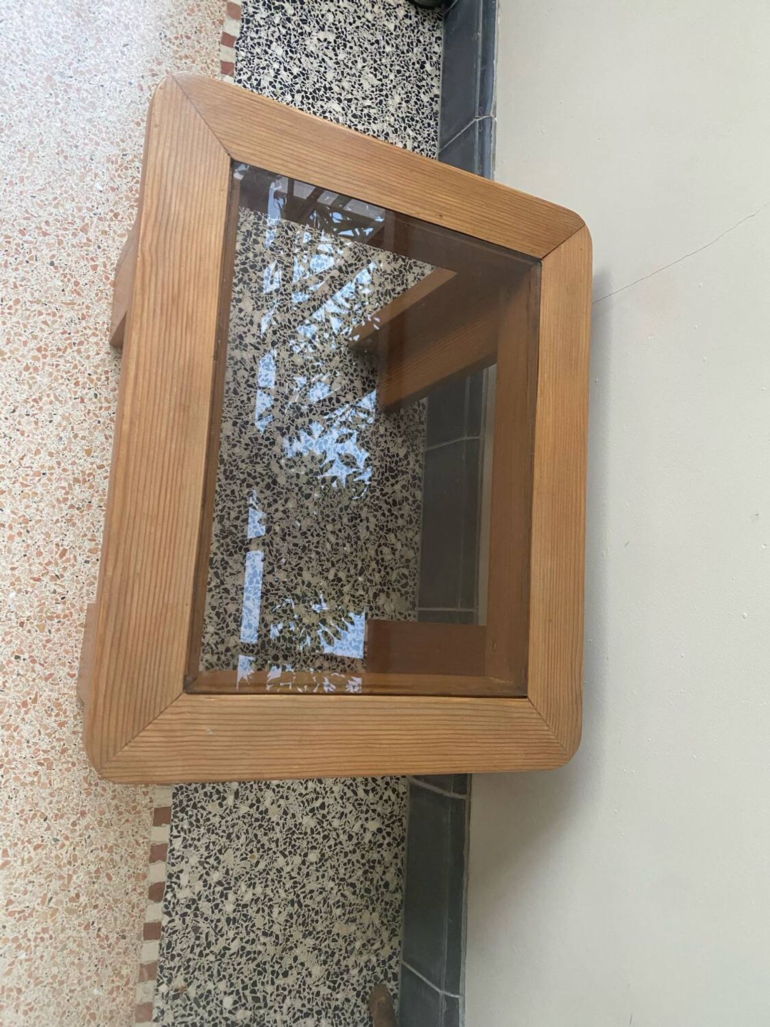 Pine side table from the 70s/80s