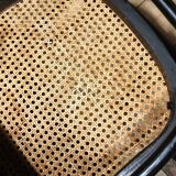 50/60 curved wooden cane armchair