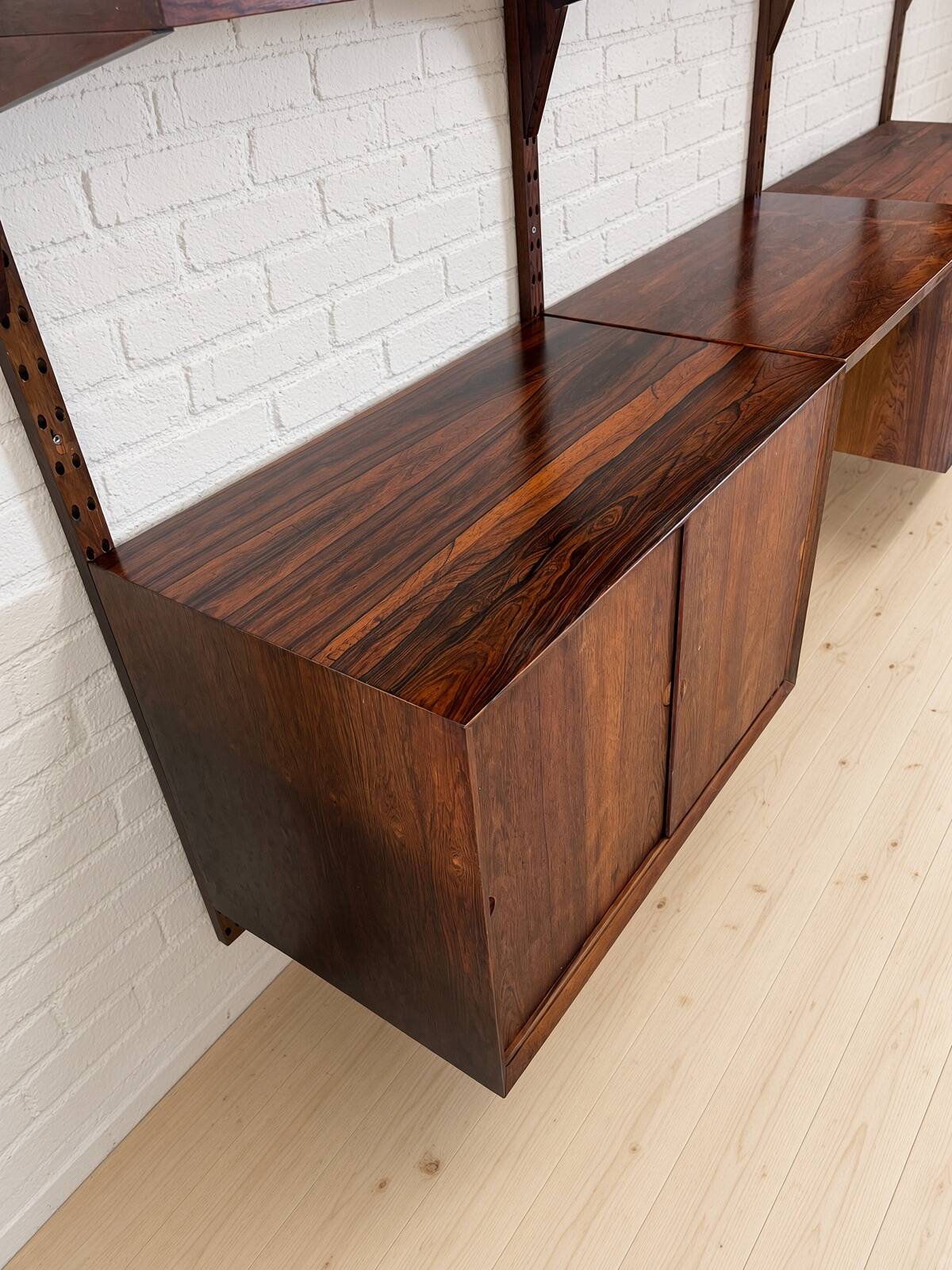 Rosewood Wall System by Poul Cadovius For Cado, 1960s.