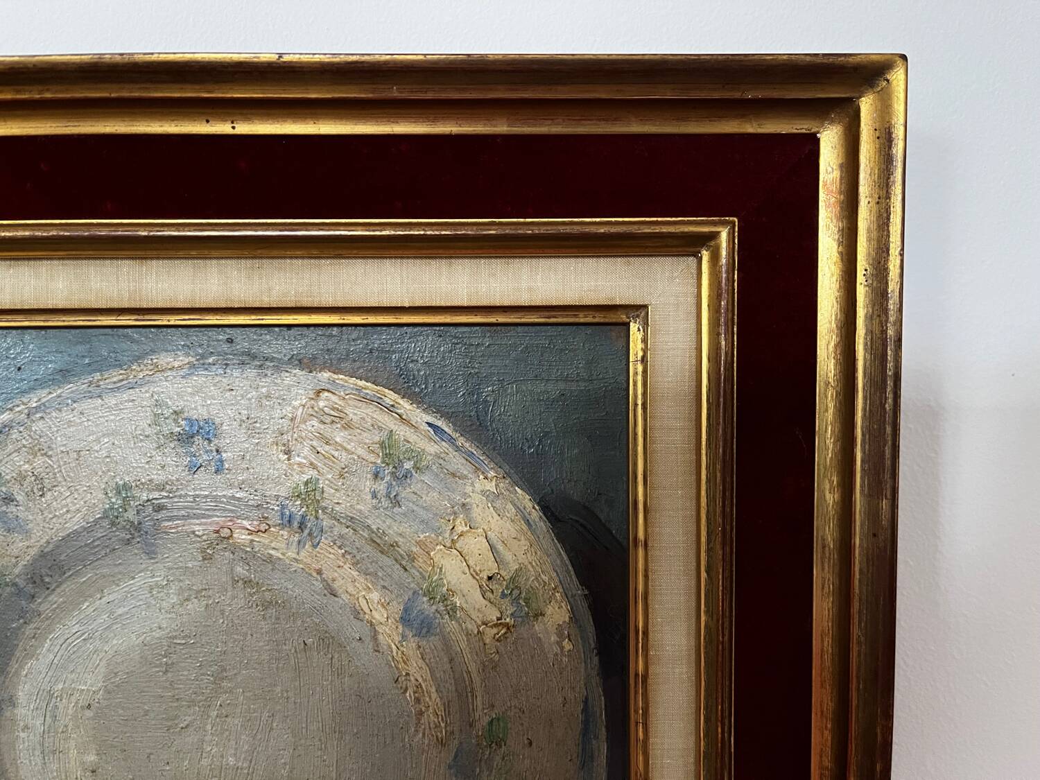 Oil on canvas - still life - signed Leonie de Bailleul