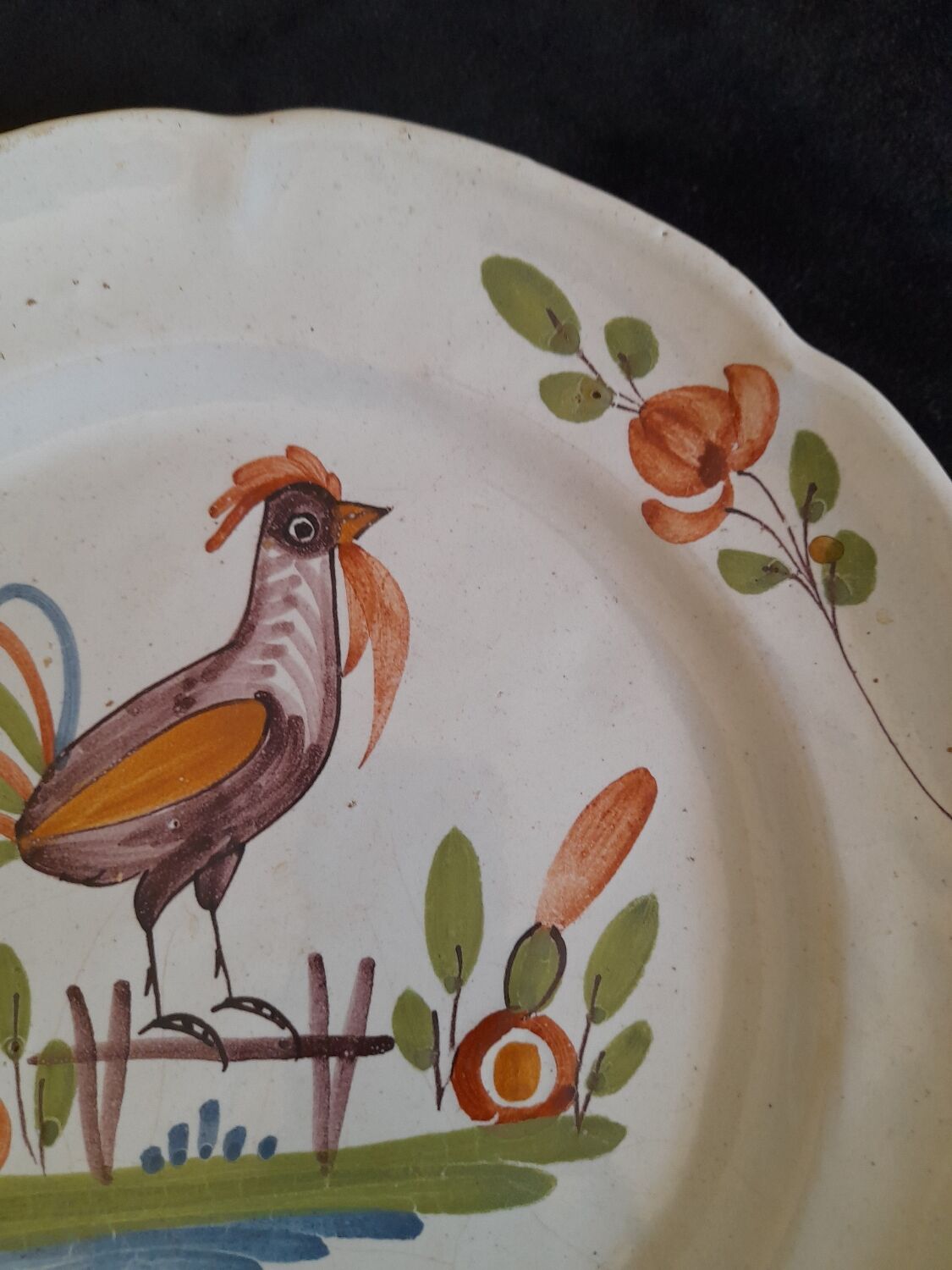 Eastern earthenware plate.