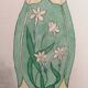School drawing, study 20s "art nouveau vase"