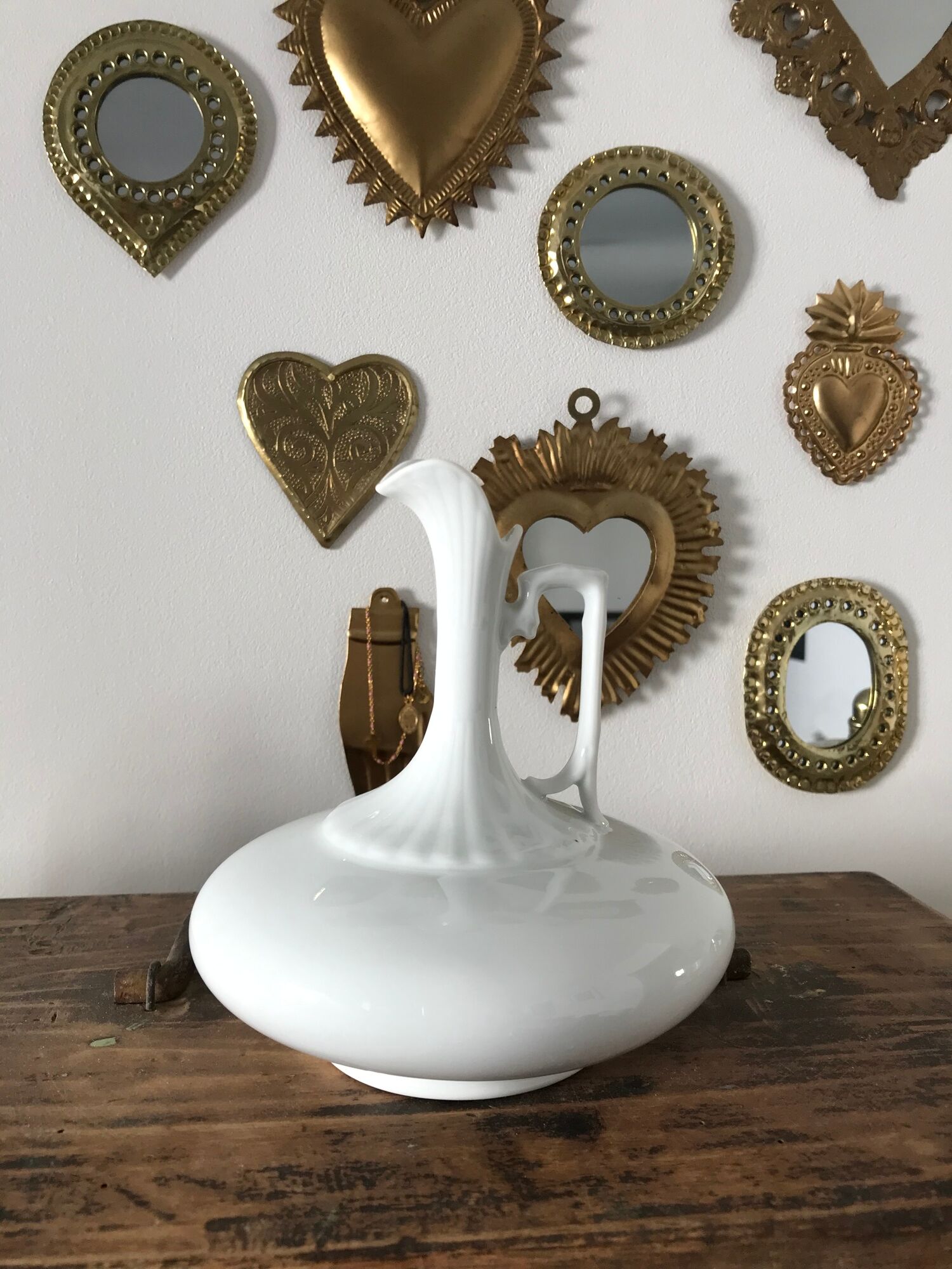 Vintage ewer in French porcelain, Maison Giraud