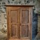 Armoire française ancienne en chêne et pin, fin XIXe siècle