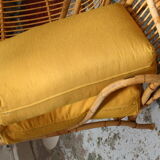 Rattan bench